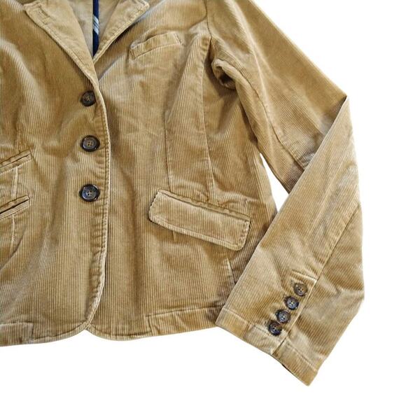 Vintage Y2K American Eagle Corduroy Blazer Jacket Size L Tan Button Up 2000s - Picture 3 of 9